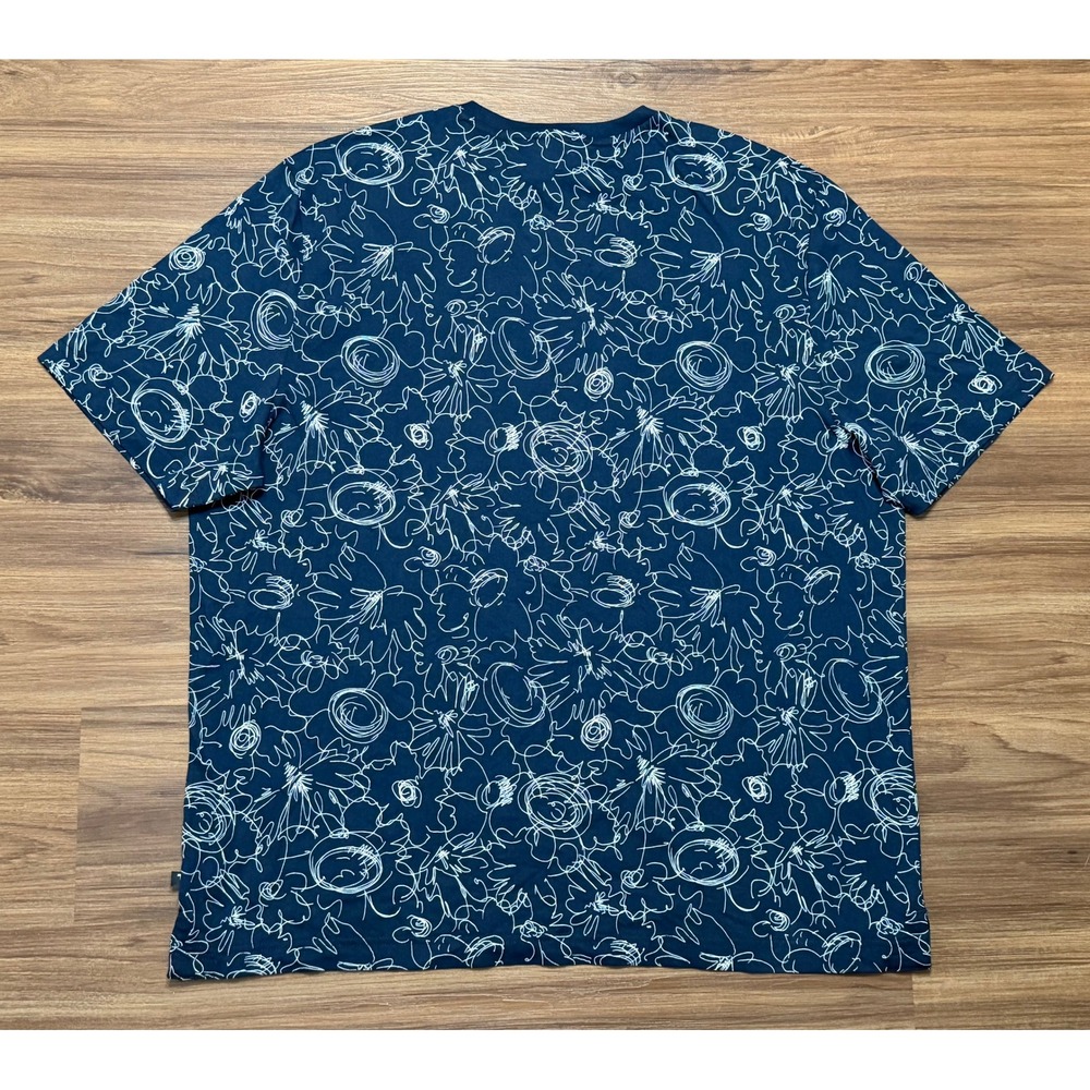 Ted Baker London Mens Tospin Floral AOP T-Shirt Navy Blue Size 7/XXL New - Picture 8 of 8